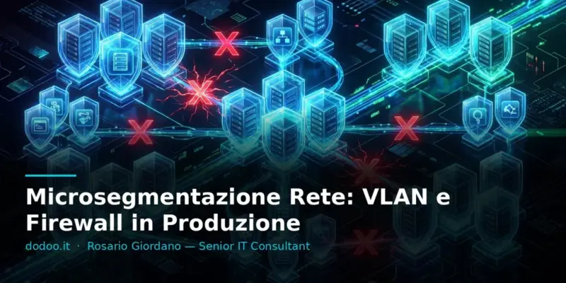 Microsegmentazione Rete: VLAN e Firewall in Produzione